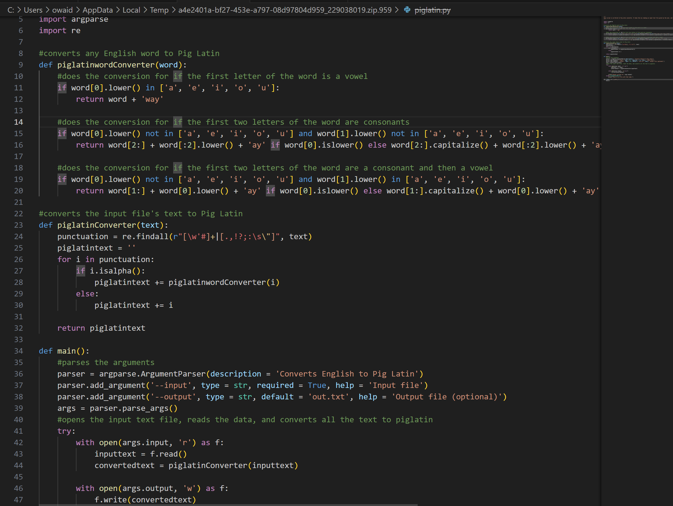 Picture of Piglatin Project